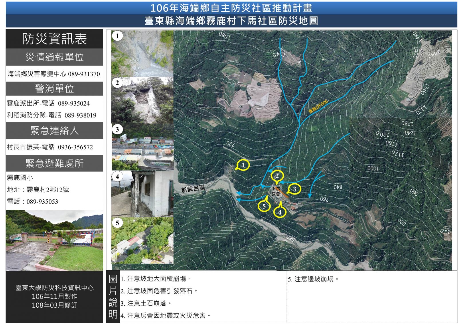 霧鹿村下馬社區 防災地圖